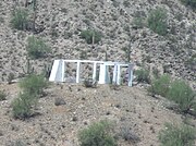 The Gila River War Relocation Memorial on Butte Mountain.