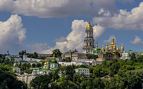 Vista de Kiev-Pechersk Lavra. En 1990 el conjunto fue declarado patrimonio de la humanidad por la Unesco.