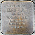 Stolperstein für Berta Lion