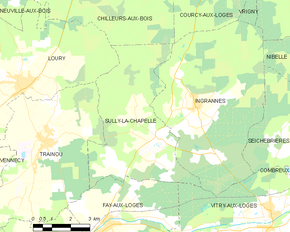 Poziția localității Sully-la-Chapelle