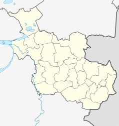 Mapa konturowa Overijssel, po lewej znajduje się punkt z opisem „Zwolle”