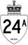 Highway 24A marker