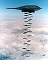 B-2 dropping bombs