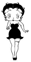 Tegnefilmfiguren Betty Boop fra en patentsøknad om «utforming av ei dokke eller en liknende vare» fra opphavsmannen, den amerikanske animatøren Max Fleischer i 1931.