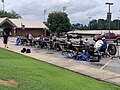 Blue Stars Drum and Bugle Corps front ensemble practicing in 2024.