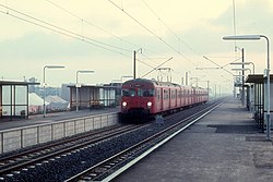 Het station op de openingsdag