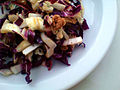 Radicchio met gorgonzola en walnoten