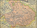 Historical map of the Kingdom of Bohemia during the Hussite Wars (1419-34)