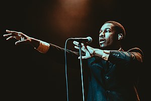 Bridges performing at Fair Park, Dallas, Texas, in 2016