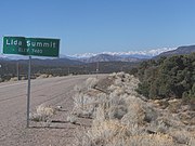 Lida Summit, looking west to the Sierra Nevada