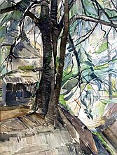 De Kruisboom, c. 1917, aquarel op papier