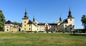 Tyresö slott, fasad mot nordväst, juli 2013