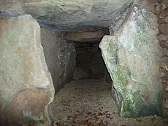 Uley Long Barrow, dernière chambre.