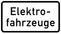 Zeichen 1050-33: Elektrofahrzeuge