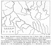 01973 Die Fundplätze der Strzyzow-Kultur nach J. Gurba, und J. Glosik 1970.jpg