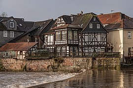 Grüner Mühle vom Wehr aus