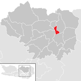 Poloha obce Althofen v okrese Sankt Veit an der Glan (klikacia mapa)