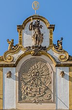 Cadran solaire à l'école Luitpold de Bamberg.