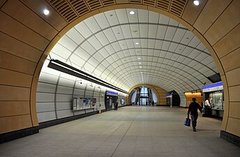 Concourse area of Macquarie Park Station on the Epping to Chatswood line