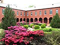 The courtyard of the Franciscan Monastery