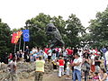 Célébration d'Ilinden le 2 août 2011 à Mechkin Kamen, république de Macédoine.