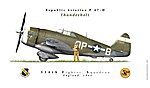 P47D 334th Fighter Squadron England 1944