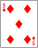 5 of diamonds