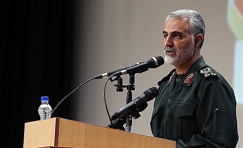 Soleimani durant una conferència, 2013