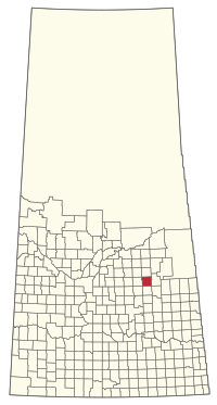 Location of the RM of Ponass Lake No. 367 in Saskatchewan