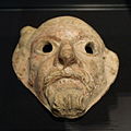 Terra cotta mask, 2nd century AD (British Museum)