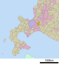 Location of Naganuma in Hokkaido (Sorachi Subprefecture)