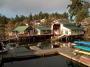 Der Hafen von Brentwood Bay