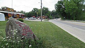 Looking west along Patterson Lake Road (D-32)