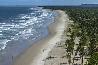 Praia do Sargi, em Serra Grande, distrito de Uruçuca[2][3]