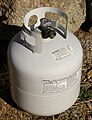 A propane tank