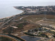 Mescalitan Island, a historic Chumash Indian village site that was leveled to provide fill for the Santa Barbara Airport