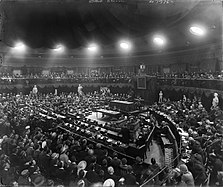 Dáil Éireann meeting in the Mansion House, August 1921.