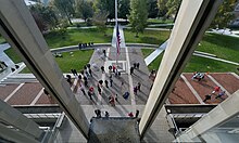 Denison Academic Quad view from Slayter Union