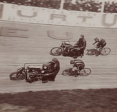 Course Scratch, vélodrome Buffalo, 10 avril 1904.