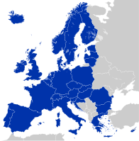 Mapa pokazuje poziciju Evropske unije na mapi sveta