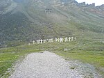 Kyrkogården i Longyearbyen, där 4 av 26 offer från en koldammsexplosion den 3 januari 1920 är begravda.