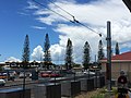 Catenary Tensioning End Post at Cleveland Station