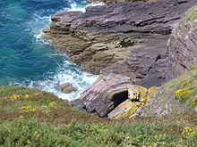 Falaises du cap Fréhel où vivraient des fées des houles.