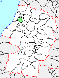 余目町の県内での位置