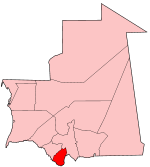 Letak Guidimaka di Mauritania