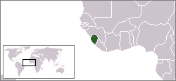 Location of Sierra Leone