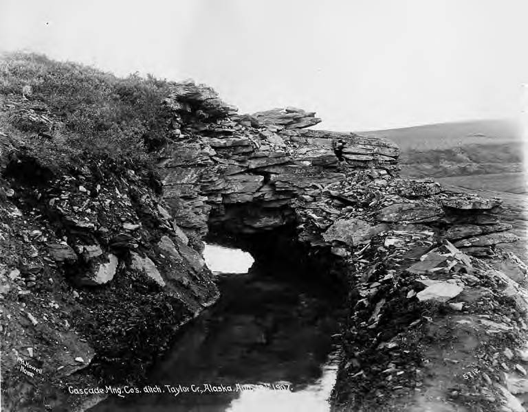 File:Cascade Mining Company's ditch in Taylor Creek, near Nome, Alaska, August 18, 1907 (AL+CA 7496).jpg