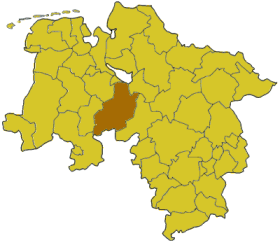 Laag vun’n Landkreis Deefholt in Nedersassen