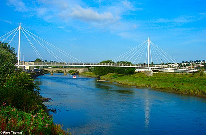 Pont King Morgan dros Afon Tywi