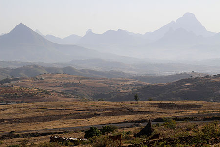 Die slagveld van Adwa.